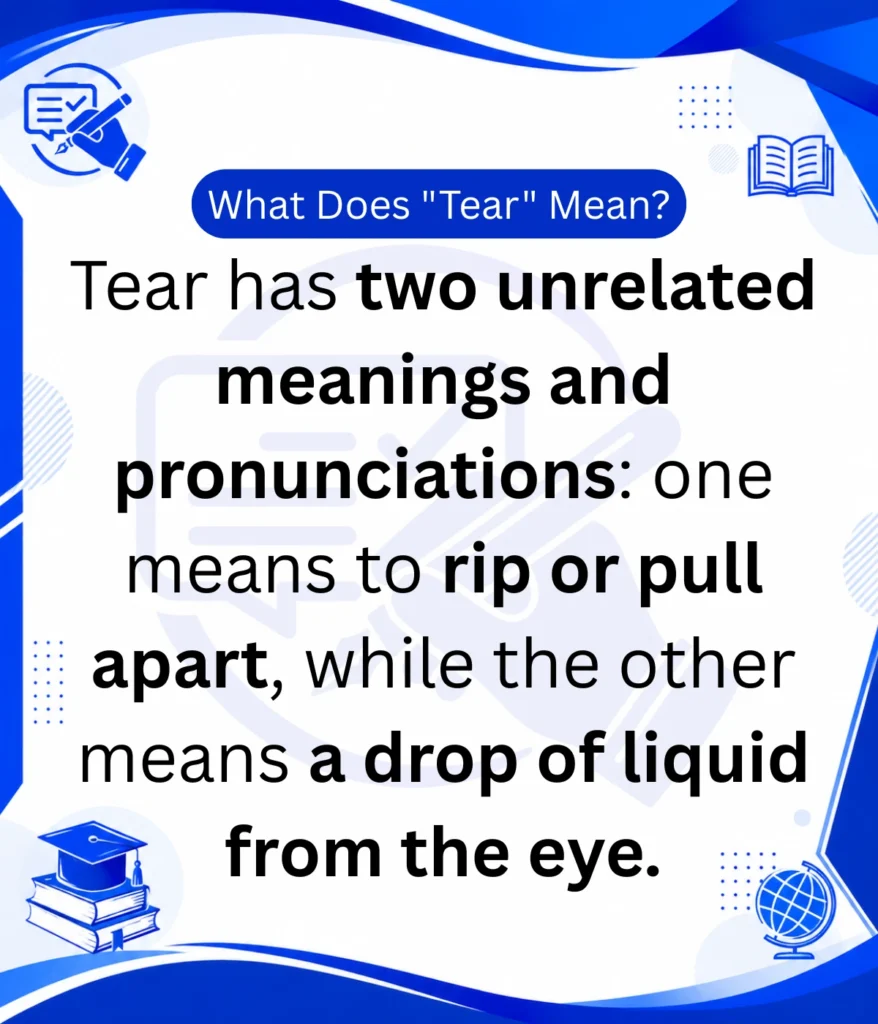 tear-mean