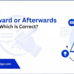 afterward-or-afterwards