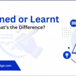 learned-or-learnt